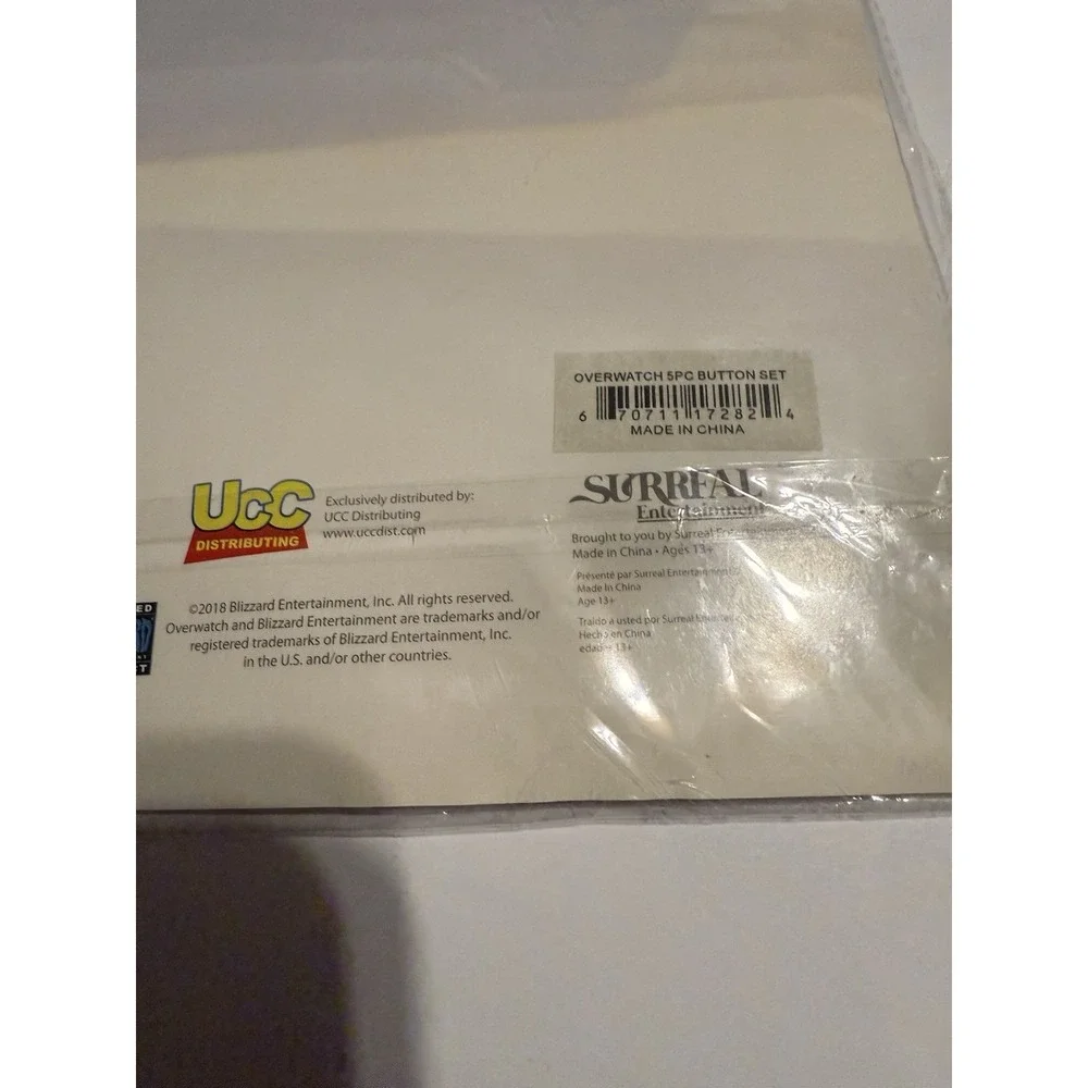 Overwatch 5-Pack Button Sets (Lot of 2) – Sealed Blizzard Collectible Pins